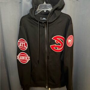 PRO STANDARD NBA ATLANTA HAWKS LOGO FULL-ZIP HOODIE SZ XL